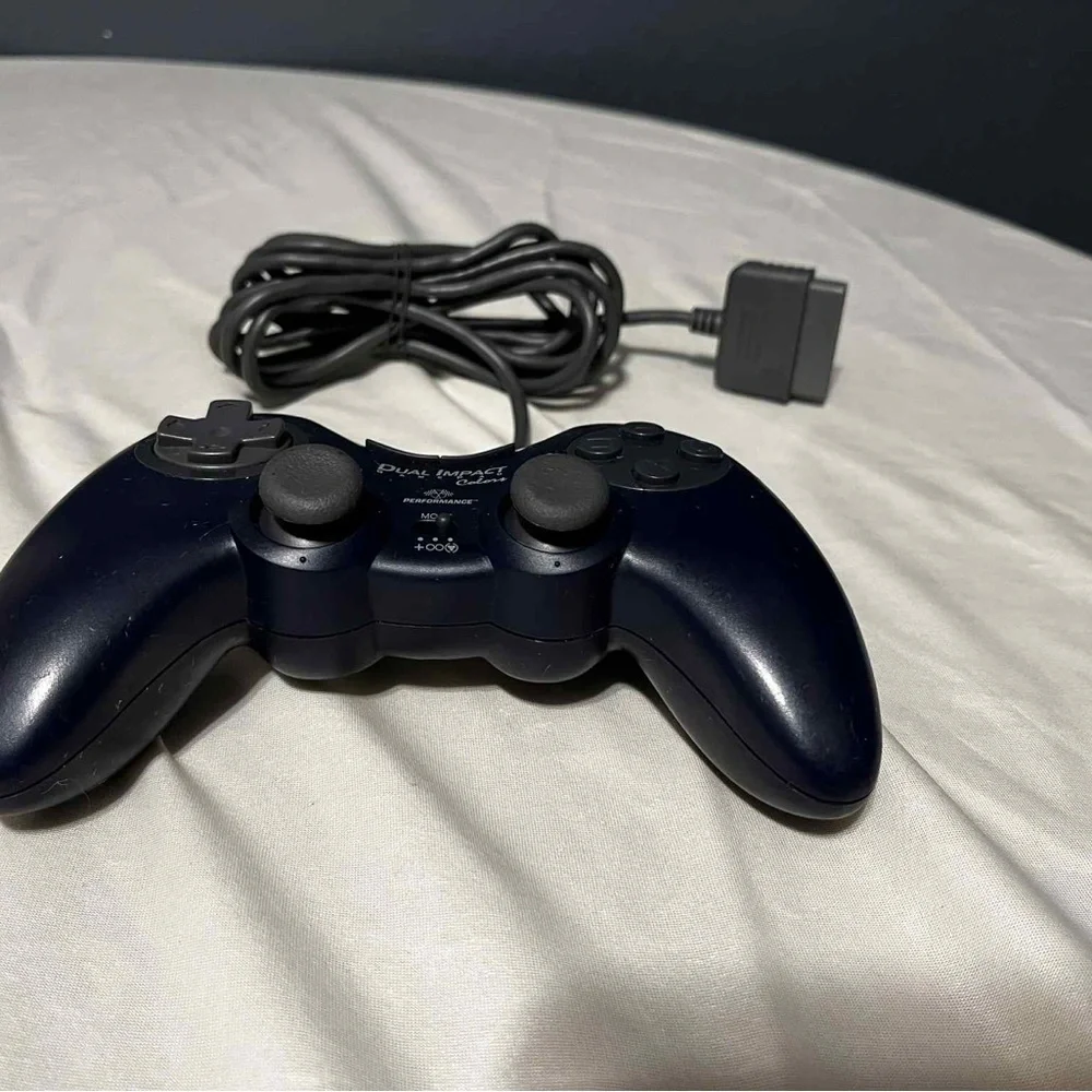 Performance Dual Impact Colors Game Pad Controller - Black Untested